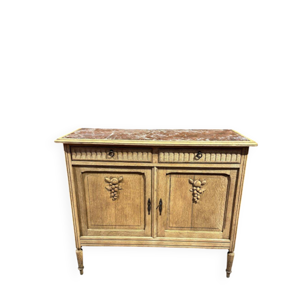 Buffet d'appoint ancien aérogommé