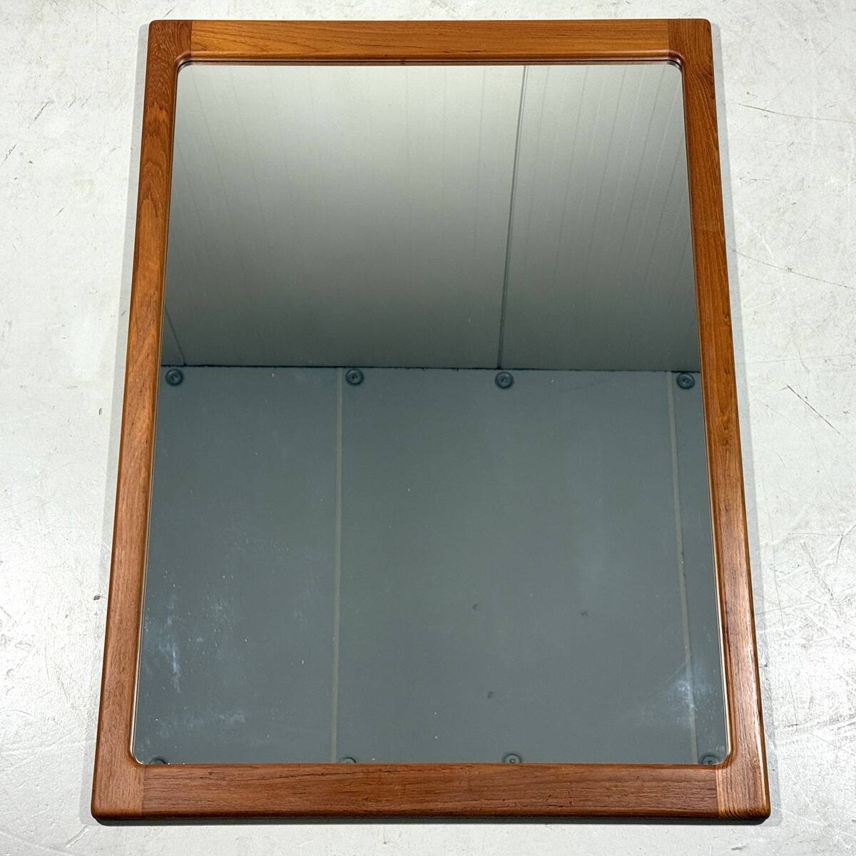 Silkeborg XL teak wall mirror, Denmark