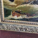 19th century painting "The Shipwreck"