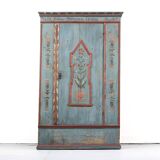 Rustic Farmhouse Folk Art Painted Bridal Wardrobe 1811