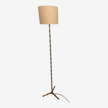 Brass tripod floor lamp from the 60s