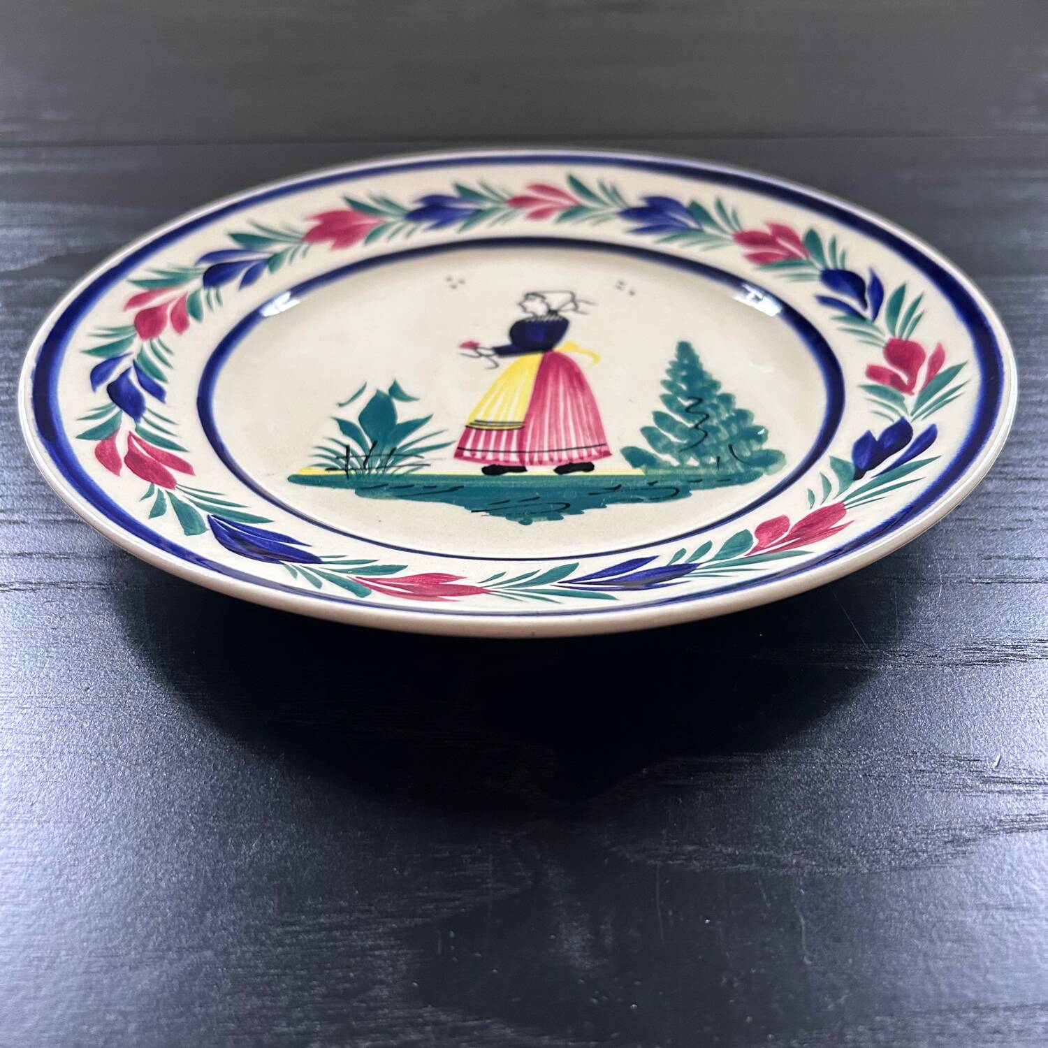 Old HB Quimper plate