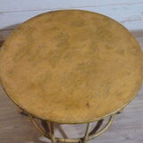 Coffee table or extra round rattan