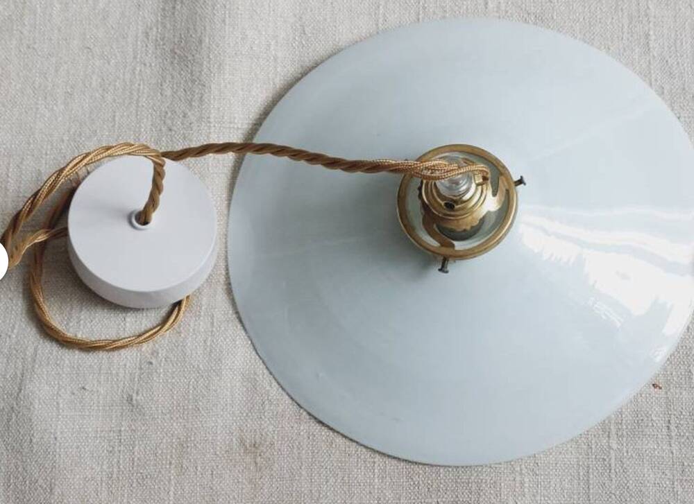 Vintage opaline pendant from the 1950s