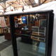 Vitrine laqué noir design Behr années 80