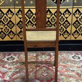 3 caned art deco chairs