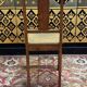 3 caned art deco chairs