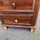 Vintage walnut and marble chest of drawers from 1920.