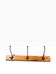 Vintage industrial wooden wall coat rack / wall coat rack