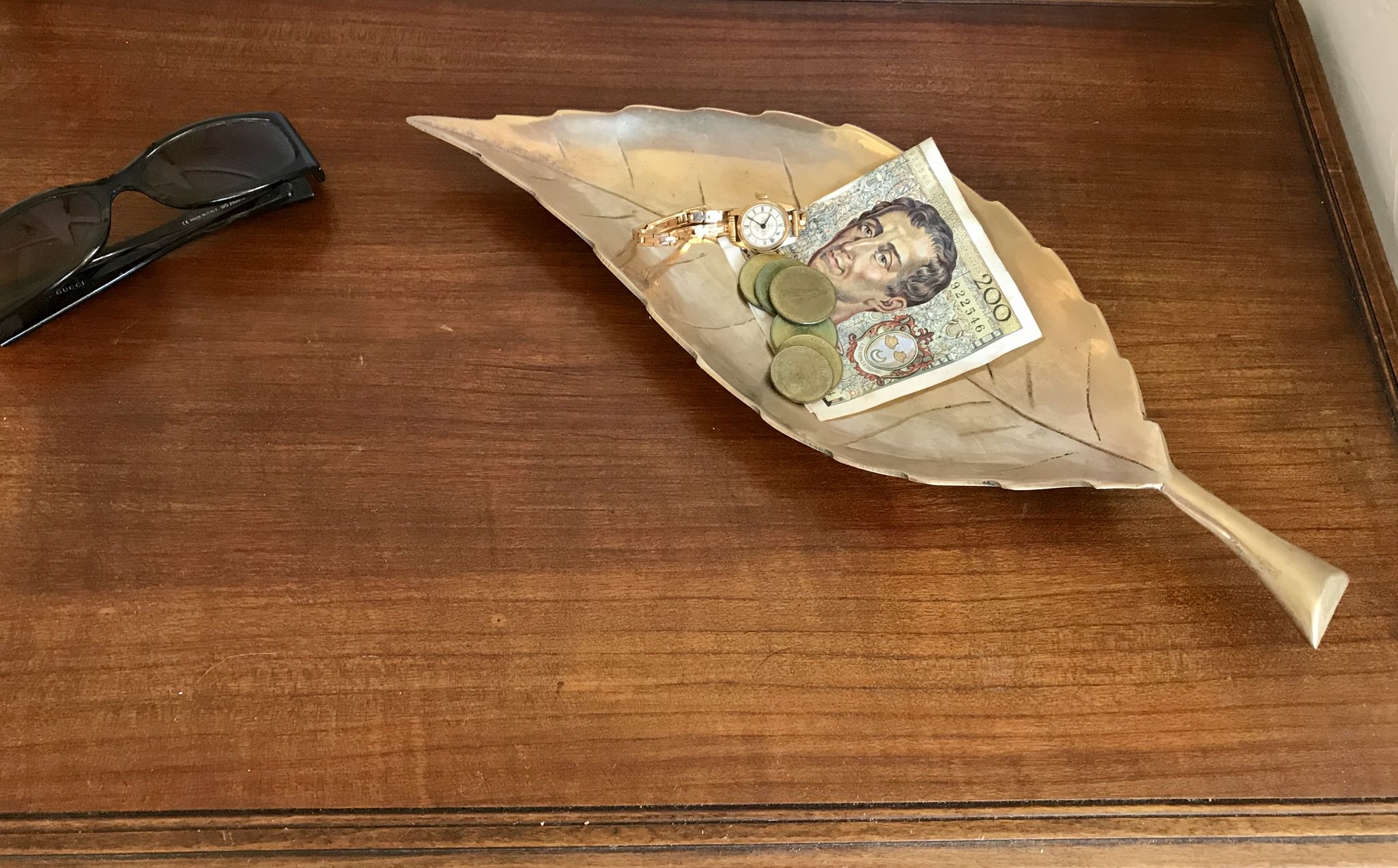 Vintage brass pocket
