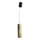 Vintage brass tube pendant light