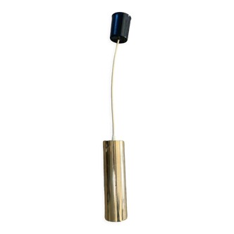 Vintage brass tube pendant light