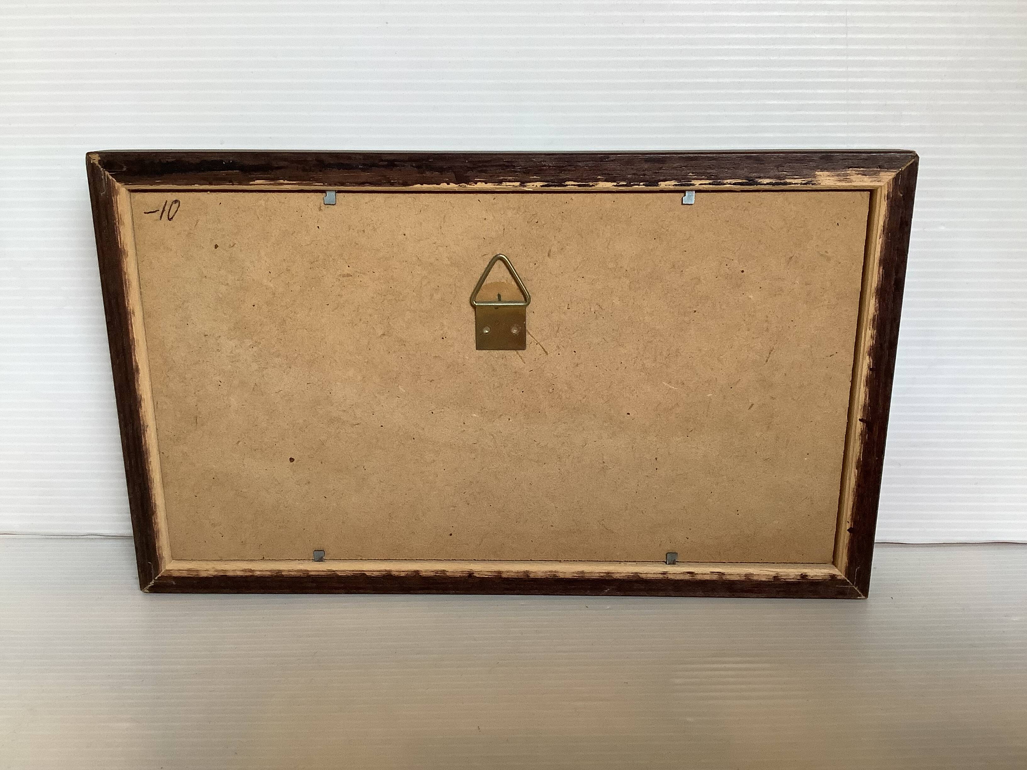 Small frame of flowers oil on hardboard