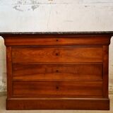 Louis Philippe period chest of drawers in walnut around 1830