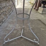 19th century wrought iron garden bistro pedestal table