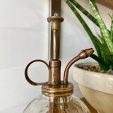 Glass and gold metal spray