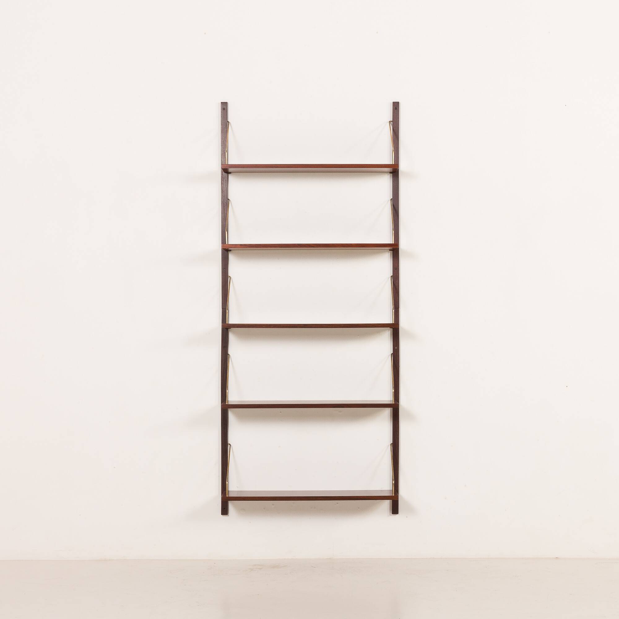 Scandinavian rosewood shelving unit, set of 5 shelves, 1960s