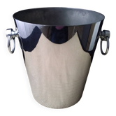 Chrome-plated steel champagne bucket by André Leroy