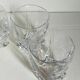 Five vintage crystal whiskey glasses
