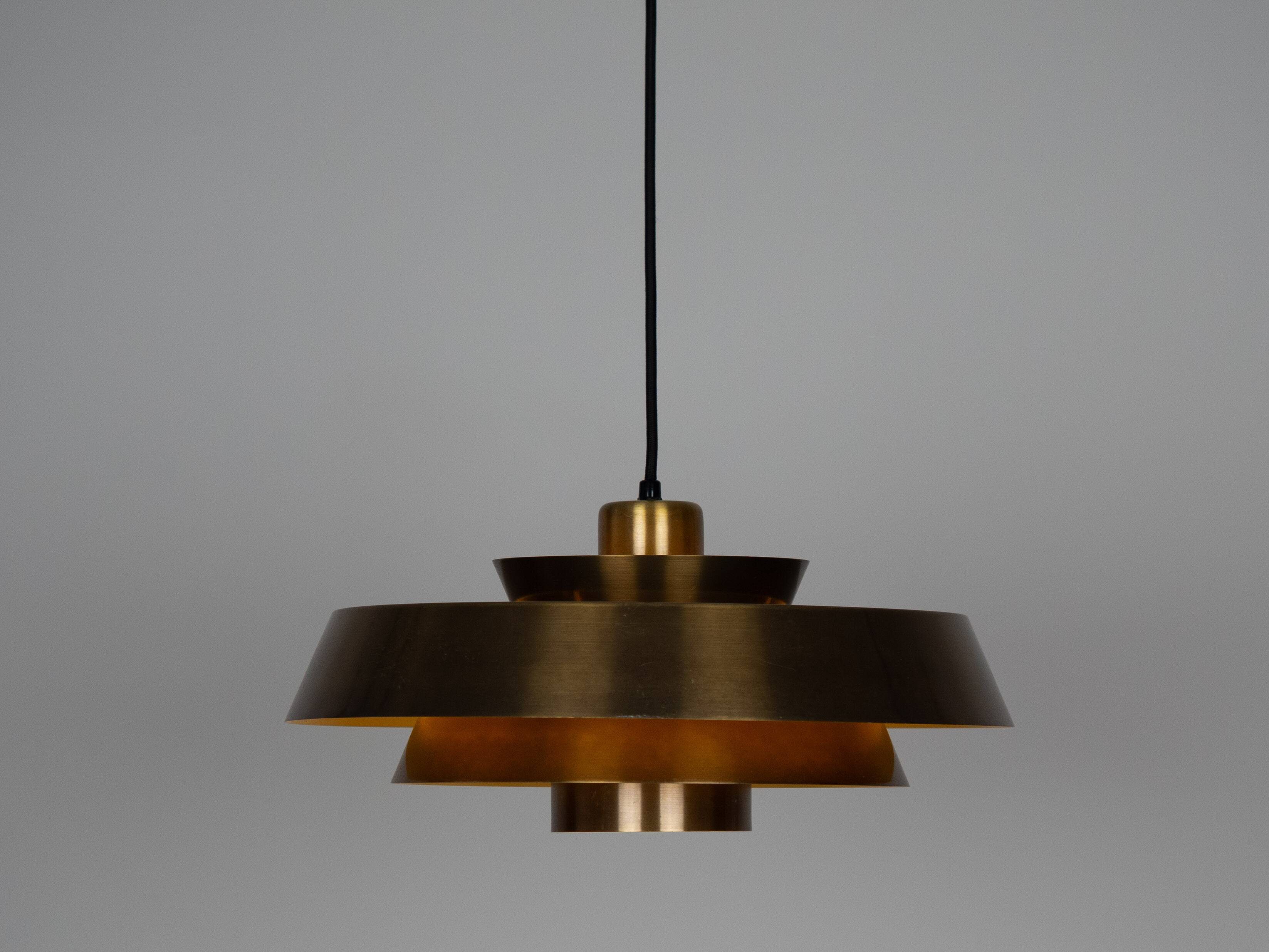 Danish vintage pendant lamp Nova by Jo Hammerborg, Fog og Morup, 1963