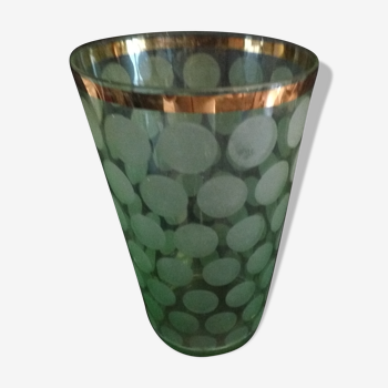 Vintage vase in granite glass