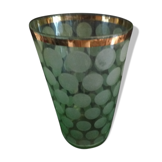 Vintage vase in granite glass