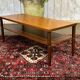 1970s English coffee table in teak and iroko.