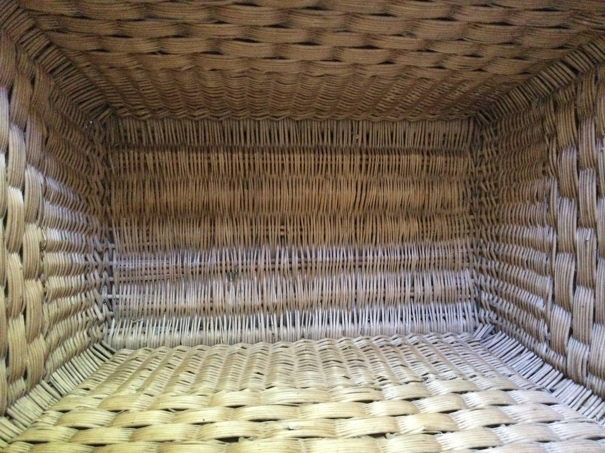 Old basket with 2 handles
