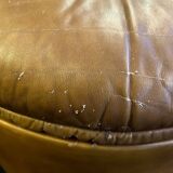 POLTRUNA 70's leather boudoir armchair
