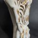 White and gold Paris porcelain bridal vase, late 19th century