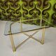 Table basse vintage laiton 1980"