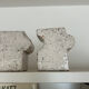 Set of cracked mini-vases