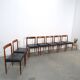 Ensemble design de chaises Lubke en bois de rose 7x
