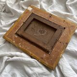 Old oil painting on canvas countryside landscape 19th