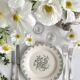 4 flat ironware plates "Louis XV" Gien 19th century