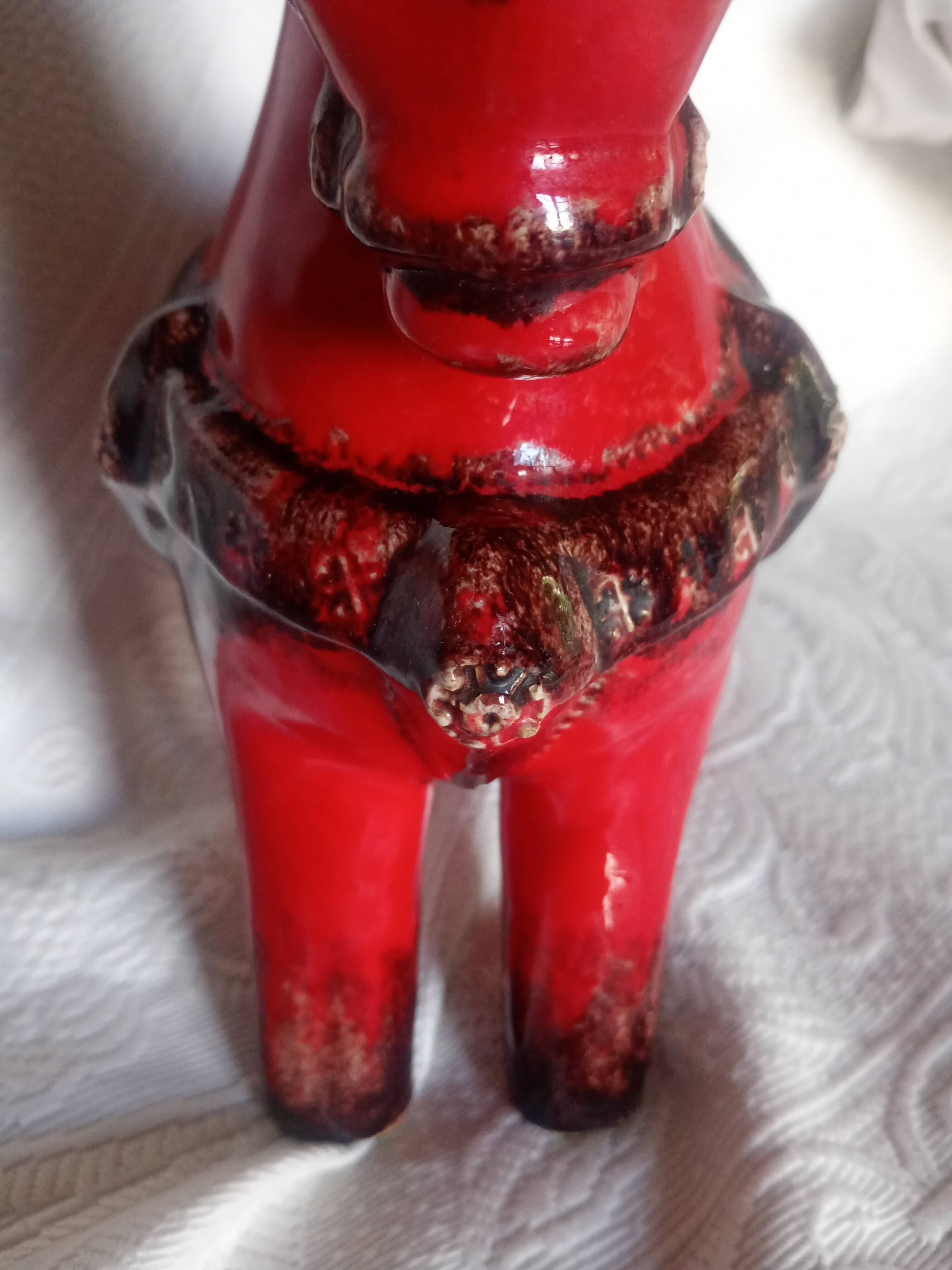 Bitossi - Aldo Londi - Red Roman Horse - glazed ceramic