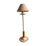 Aluminor metal and wood table lamp