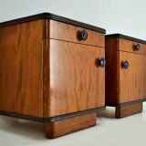 1940s Set of Bedside Tables , Czechoslovakia