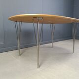 Superellipse Table by Bruno Mathsson and Piet Hein for Fritz Hansen