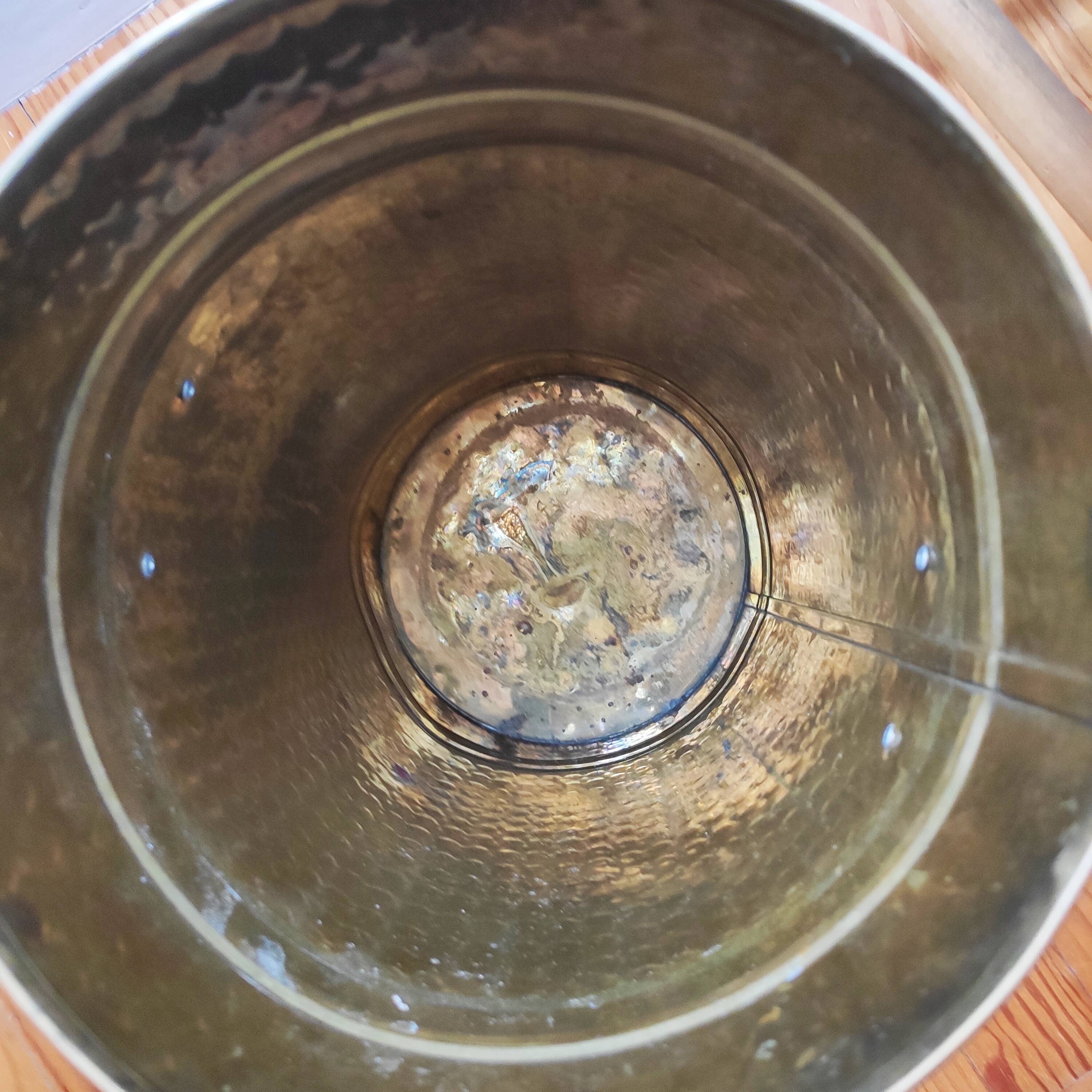 Vintage brass umbrella stand