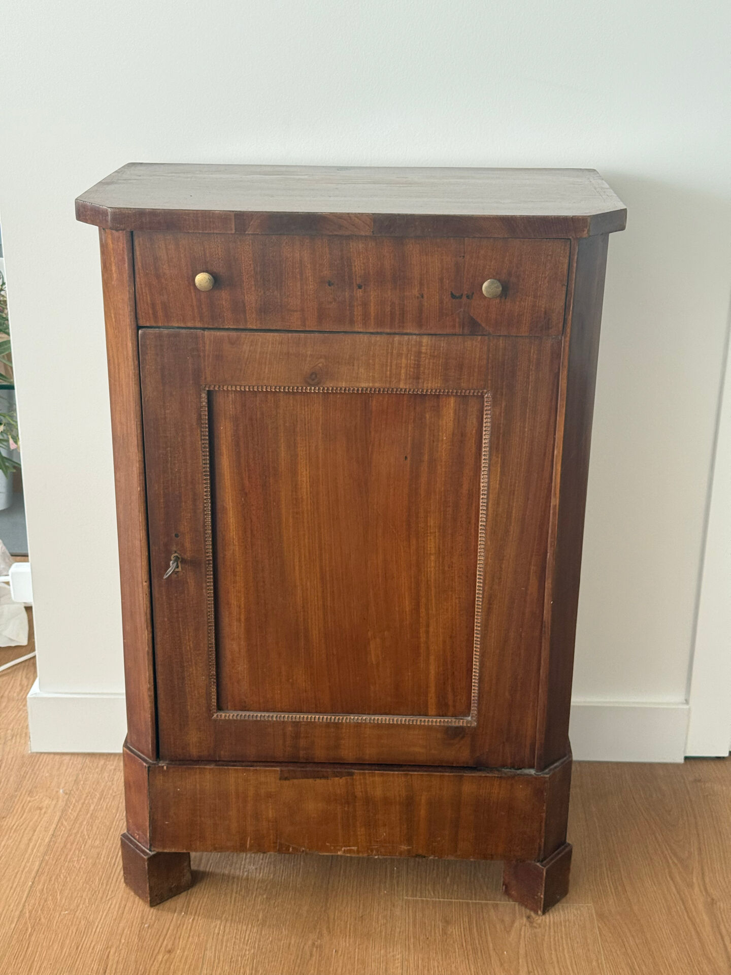 Antique 19th Century French Empire Cabinet — Solid Walnut with