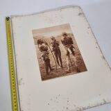 Old photogravure, 1930, Maasai hunters