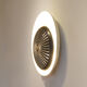 Wall lamp italian metal openwork & brass, 1950