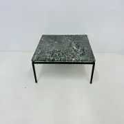 Table basse en marbre vert de style mid-century moderne, années 1970