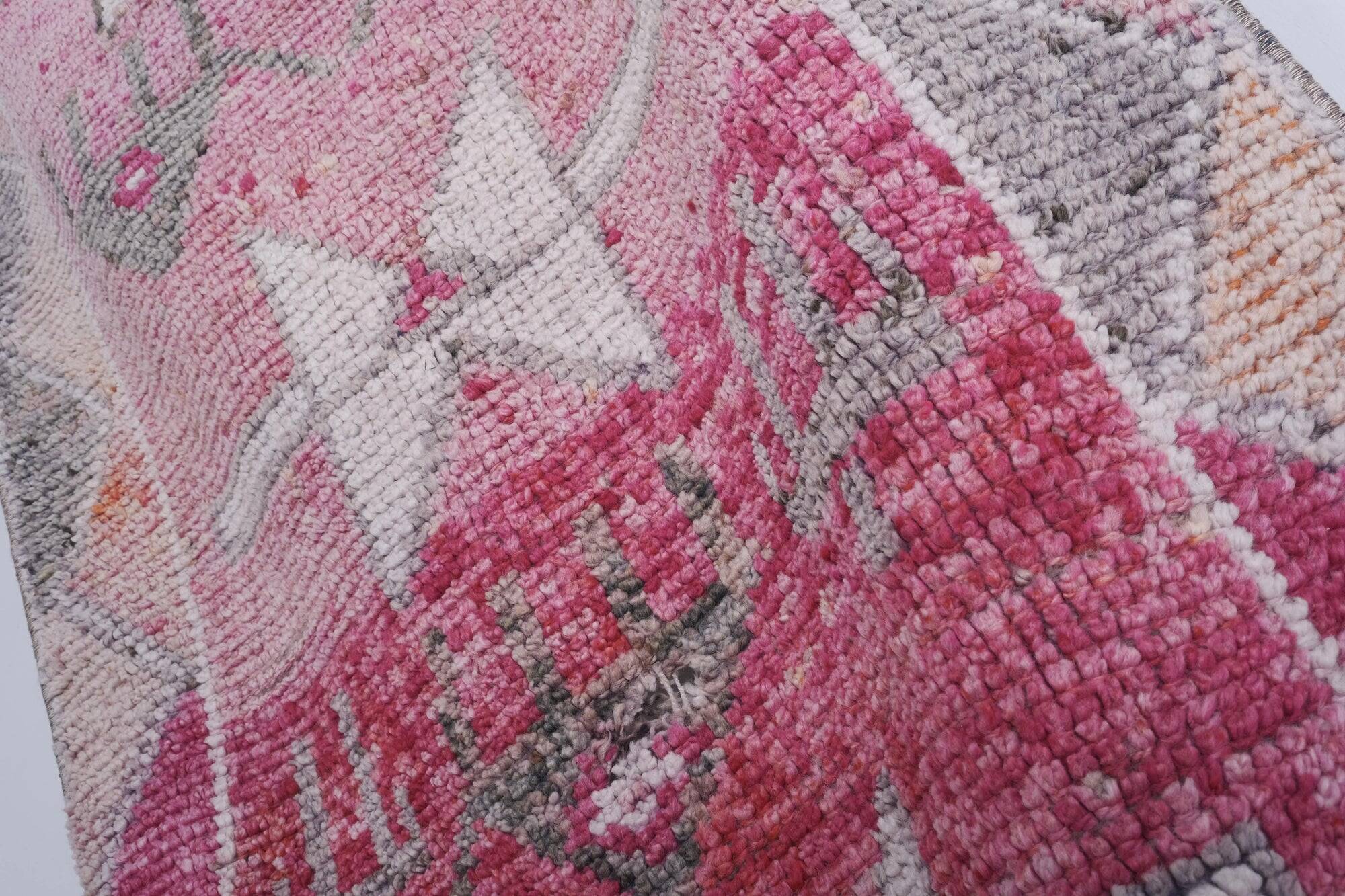 Vintage Turkish hallway rug 82x311 cm