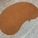Coffe table vintage bean-shaped in formica, tripod foot, circa 1960s