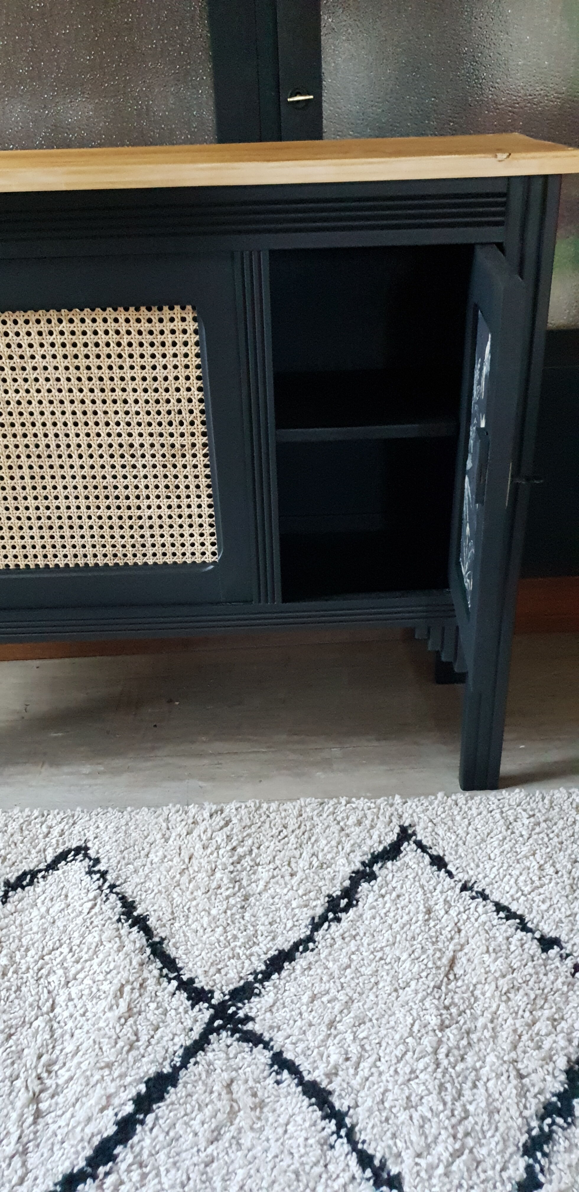 Black sideboard and canning