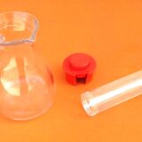 1970s pitcher / jug molded glass cerve italy