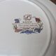 Plate Sarreguemines France model Rouen decoration flowers and insects 25.5cm