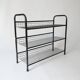 70s 80s vintage 1970s metal shoe rack designed by Niels Gammel